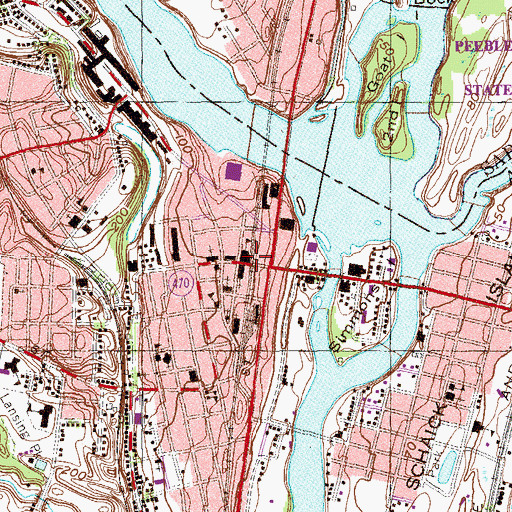 Topographic Map of Saint Branards Academy, NY