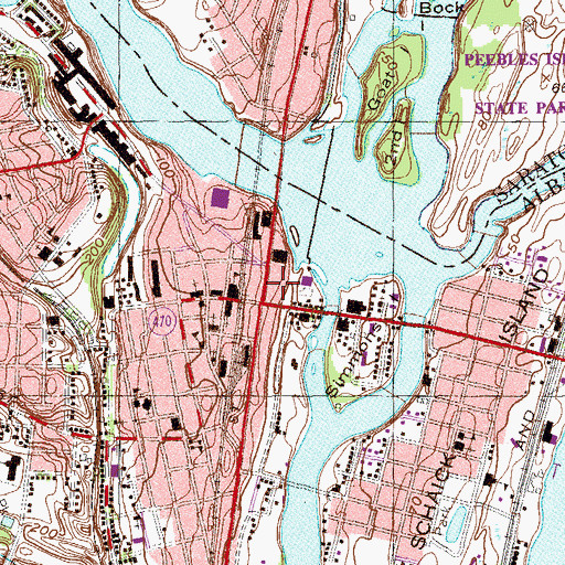 Topographic Map of Saint Nicholas Russian Orthodox Church, NY
