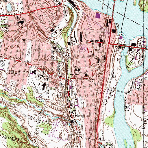 Topographic Map of Christian Apostolic Church, NY