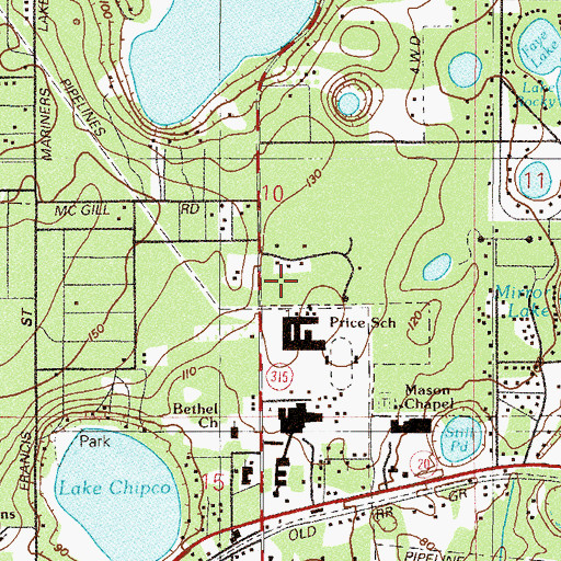 Topographic Map of Church of Jesus Christ of Latter Day Saints, FL