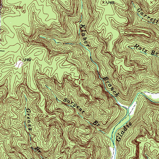 Topographic Map of Indian Stairway, KY