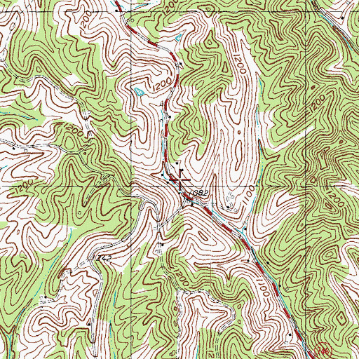 Topographic Map of Trimble Bend (historical), KY