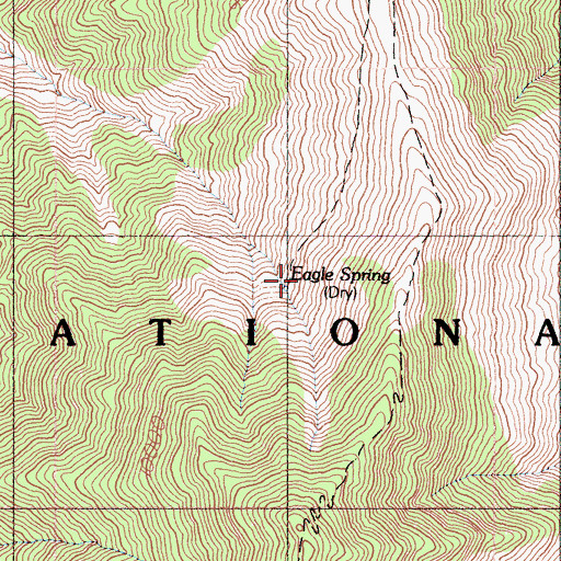 Topographic Map of Eagle Spring, CA