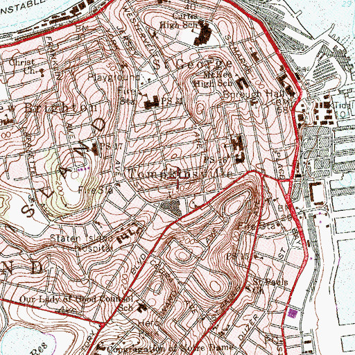 Topographic Map of Liotti-Ikefugi Playground, NY