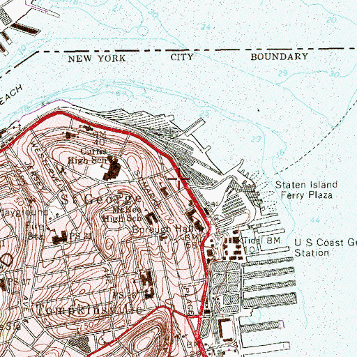 Topographic Map of Pinocchio Playground, NY