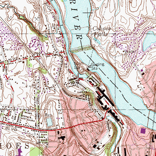 Topographic Map of Saint Patrick's Roman Catholic Church, NY