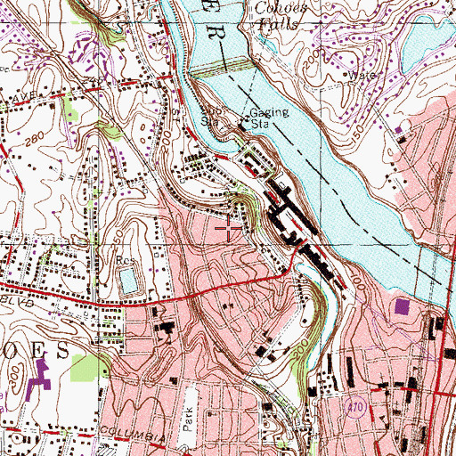 Topographic Map of Sunset Park, NY