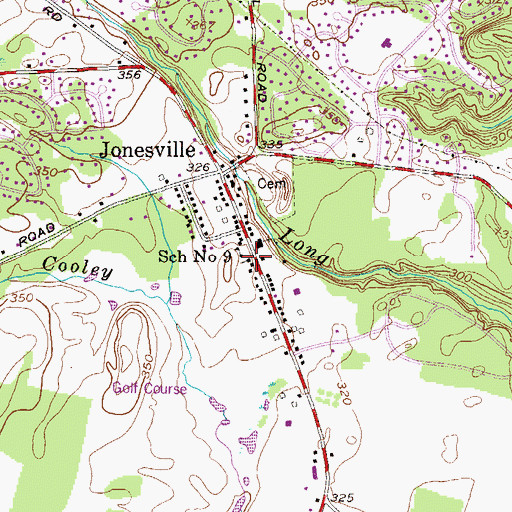Topographic Map of Grace Episcopal Chapel, NY