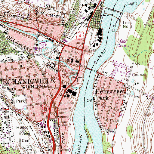 Topographic Map of State Theatre, NY