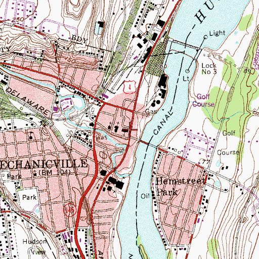 Topographic Map of Church of Saint Paul The Apostle, NY