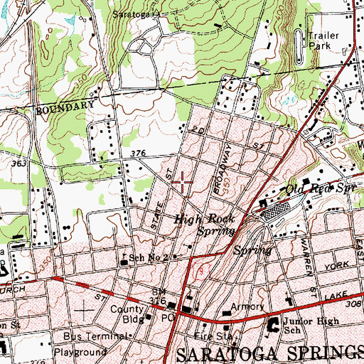 Topographic Map of House of the Good Shepherd Home For The Aged, NY