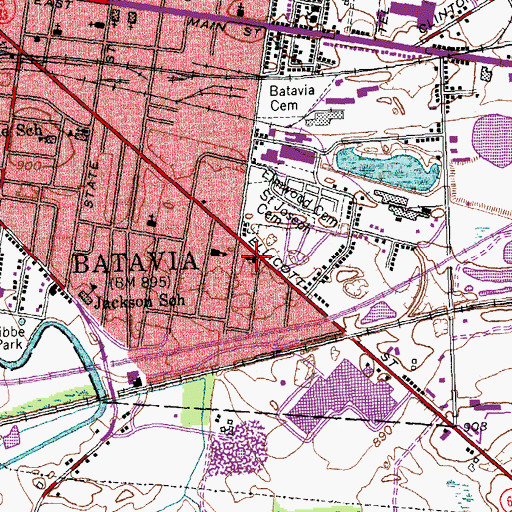 Topographic Map of Free Methodist Church, NY