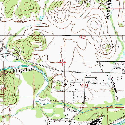 Topographic Map of Brockway Elementary School, OR