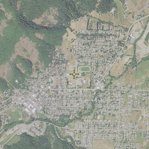 Aerial/Satellite Image of Coffenberry Middle School, OR