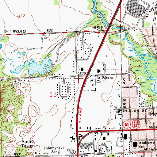 Topographic Map of Christian Reformed Church, MI