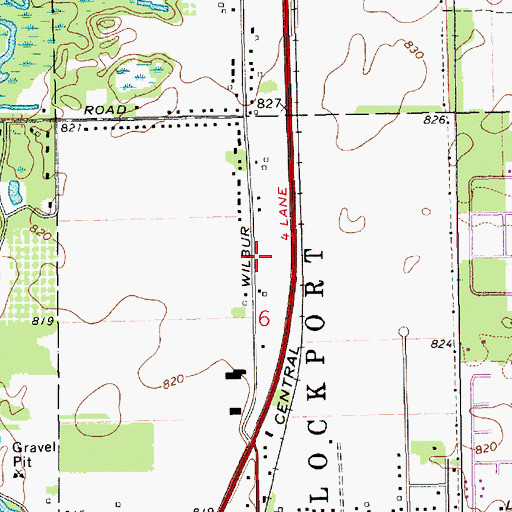 Topographic Map of Agape Family Church, MI