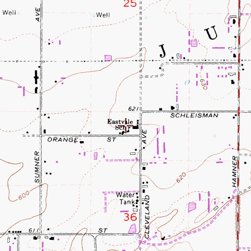 Topographic Map of Horizon Continuation High School, CA