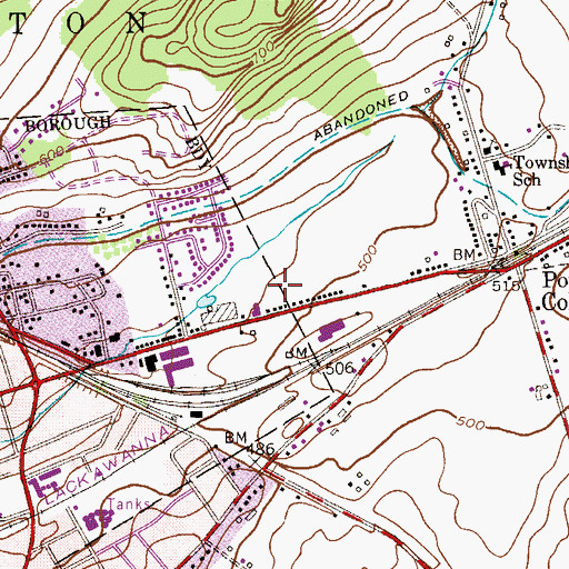 Topographic Map of Treadwell Farm Historic District, NY
