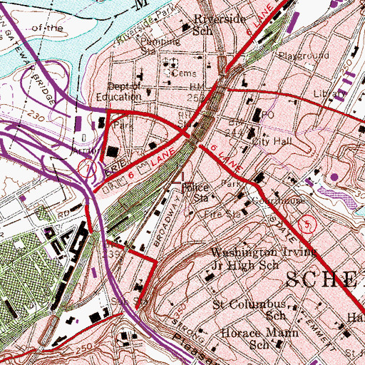 Topographic Map of Educational Opportunity Center, NY