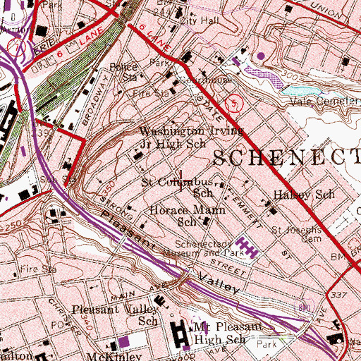 Topographic Map of Hamilton Hill Drop In Art Center, NY