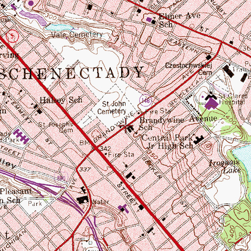 Topographic Map of Advent Christian Church, NY