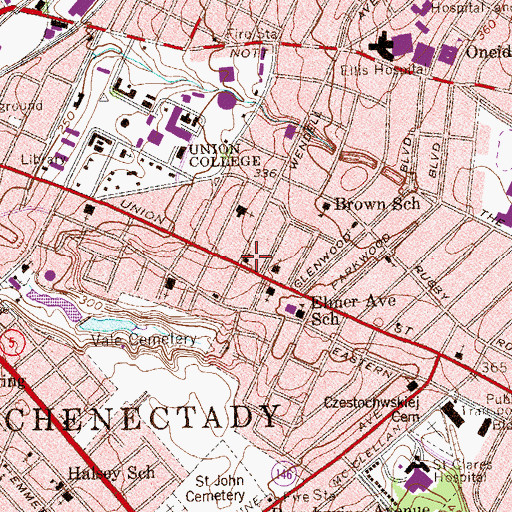Topographic Map of New Hope Gospel Fellowship, NY
