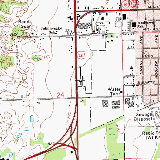 Topographic Map of Care Clinic, MI