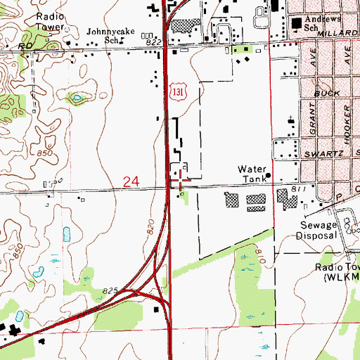 Topographic Map of Pro Med Physicians, MI