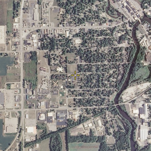 Aerial/Satellite Image of Immaculate Conception School, MI