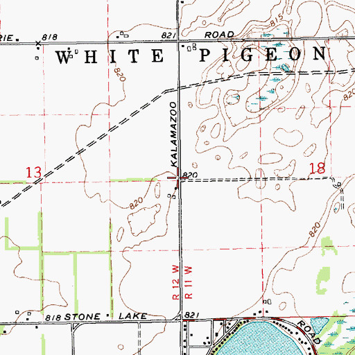 Topographic Map of Church of Christ, MI