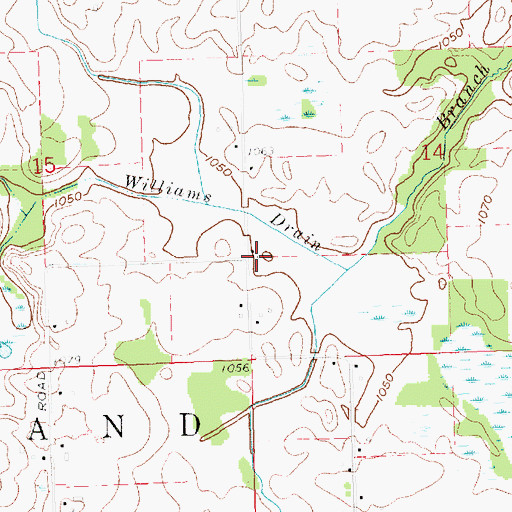 Topographic Map of Stafford Post Office (historical), MI