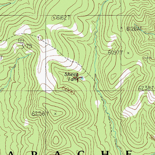Topographic Map of Sheep Tank, AZ