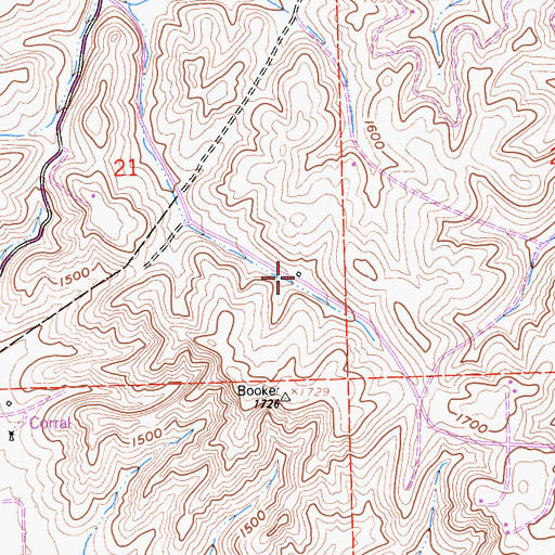 Topographic Map of Eddy Camp, CA