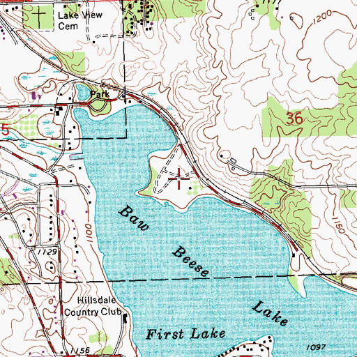 Topographic Map of Owens Memorial Park, MI