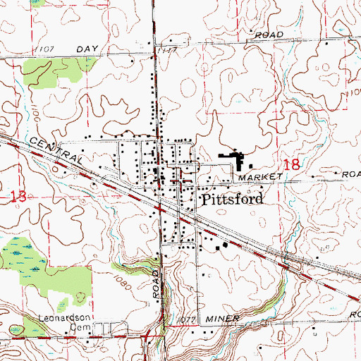 Topographic Map of Liberty Bible Church, MI