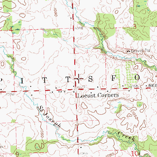 Topographic Map of Emmaus Lutheran Church, MI