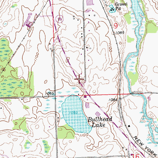 Topographic Map of Hillsdale Assembly of God Church, MI
