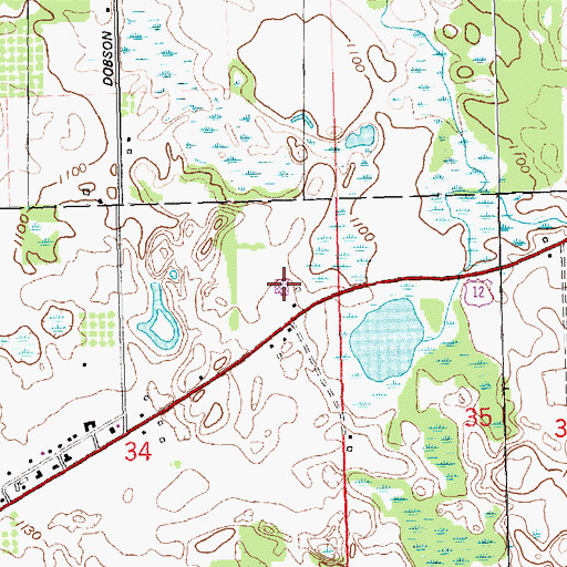 Topographic Map of New Covenant Fellowship, MI