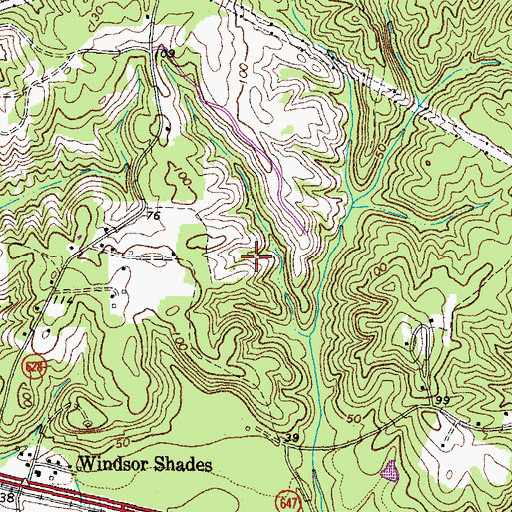 Topographic Map of Eastern Chickahominy State Designated Tribal Statistical Area, VA