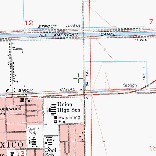 Topographic Map of Eight A Lateral, CA