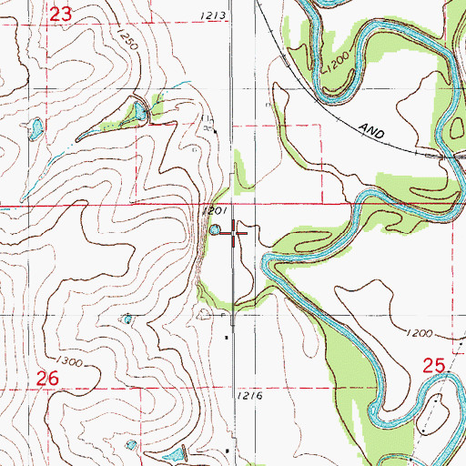 Topographic Map of Kiowa-Comanche-Apache-Fort Sill Apache/Caddo-Wichita-Delaware Joint-Use Oklahoma Tribal Statistical Area, OK