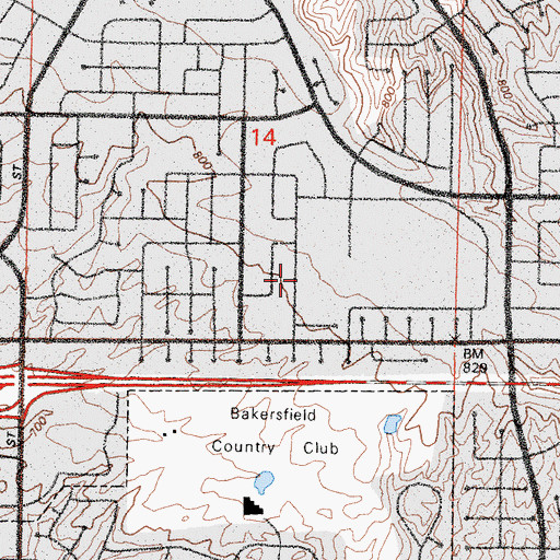 Topographic Map of Henry Eissler Elementary School, CA