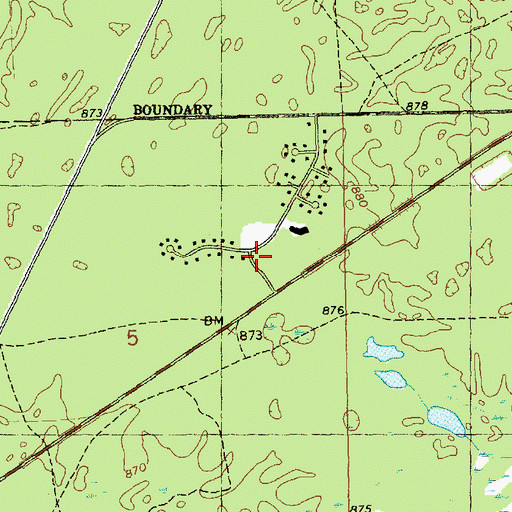 Topographic Map of Ho-Chunk Nation Community Center, WI