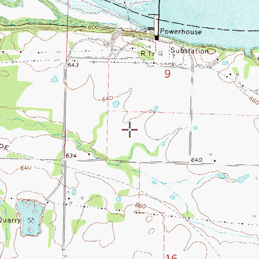 Topographic Map of Cherokee Oklahoma Tribal Statistical Area, OK