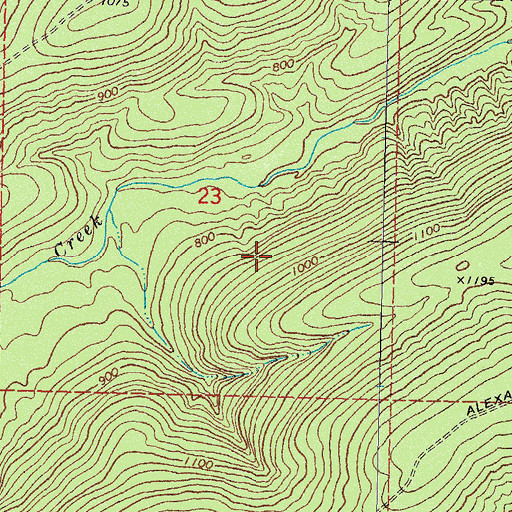 Topographic Map of Choctaw Oklahoma Tribal Statistical Area, OK