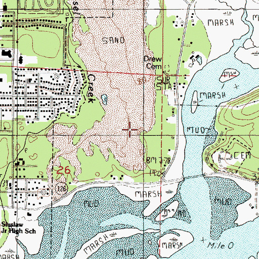 Topographic Map of Coos, Lower Umpqua, and Siuslaw Reservation, OR