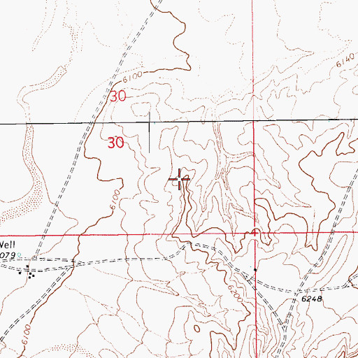 Topographic Map of Cornfields Chapter, AZ