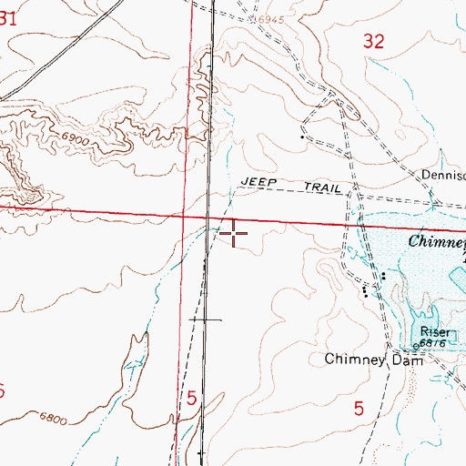 Topographic Map of Counselor Chapter, NM