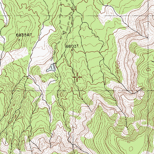 Topographic Map of Cove Chapter, AZ