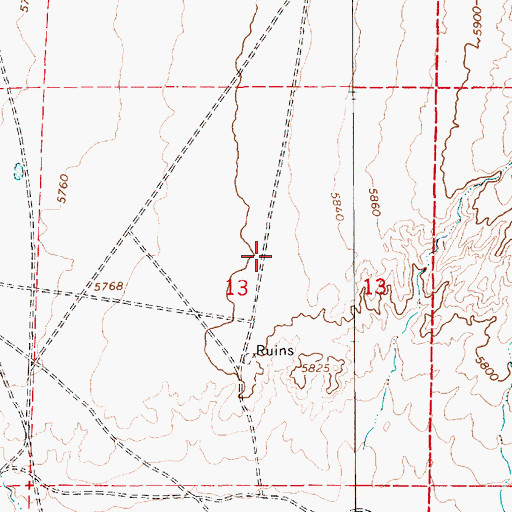 Topographic Map of Dilcon Chapter, AZ